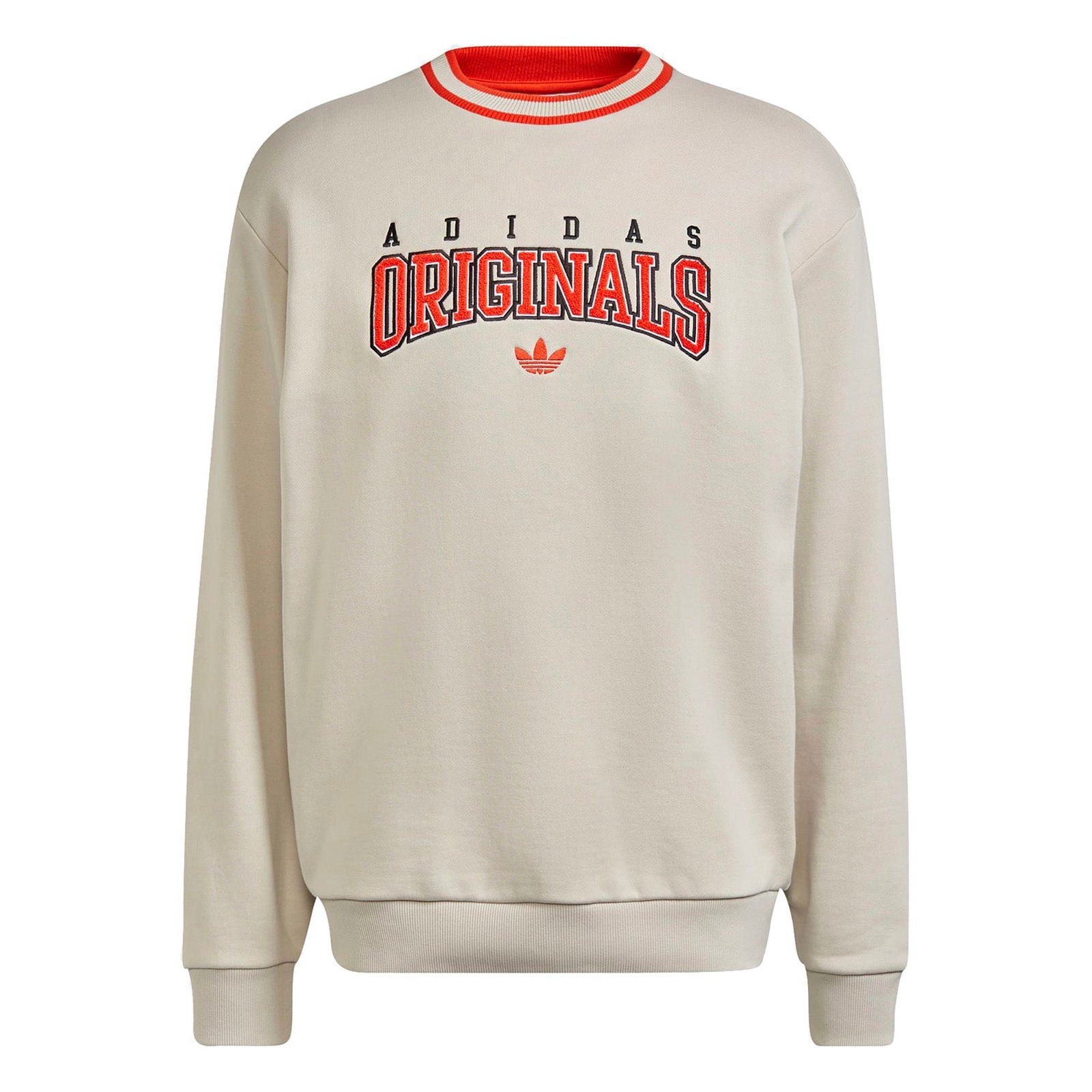 adidas Originals Retro Spellout Script Crew Sweatshirt - Beige - ViaductClothing -  -  