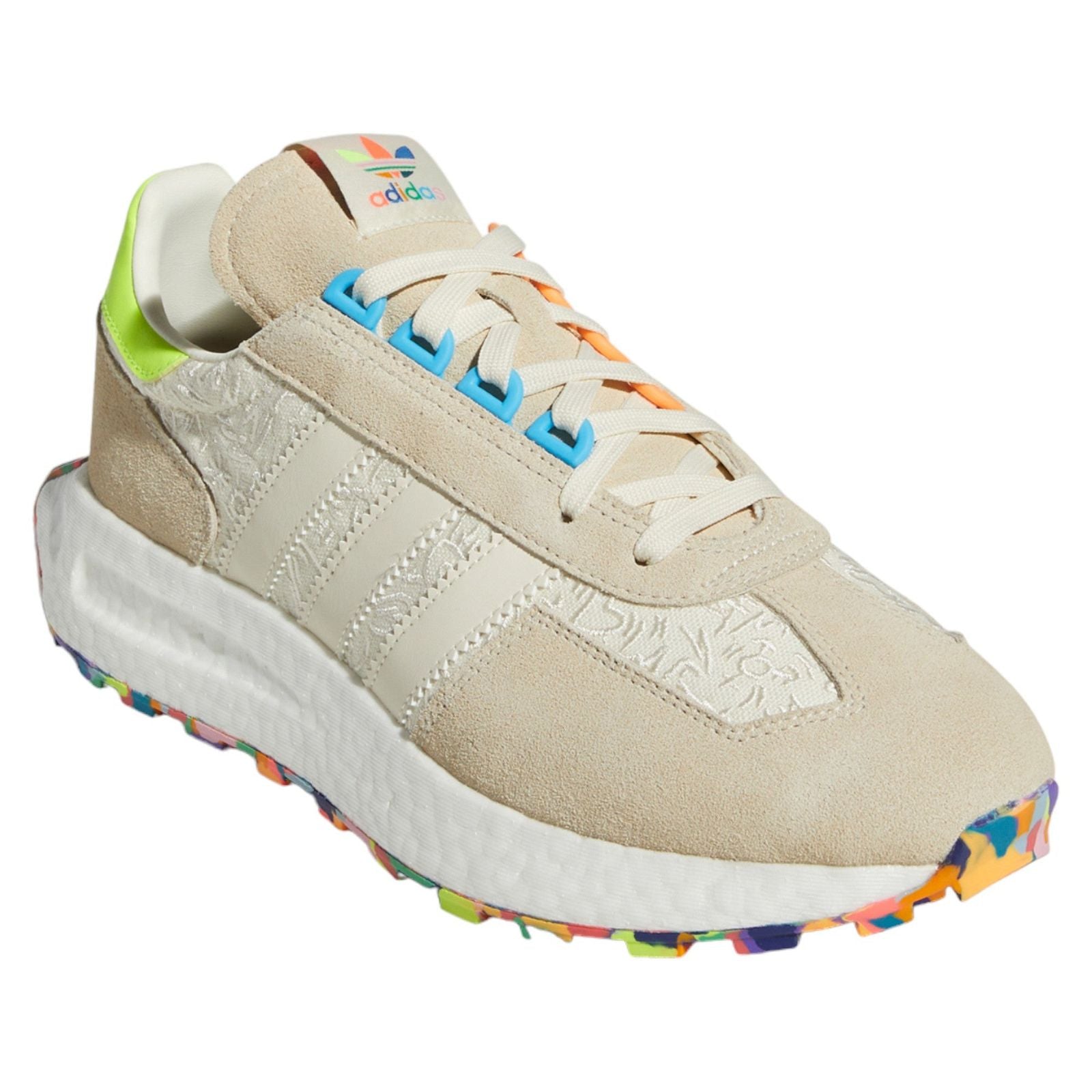 adidas Originals Retropy E5 Pride Shoes - Cream White Purple - ViaductClothing -  -  