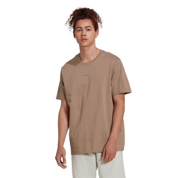adidas Originals Reveal Essentials T Shirt Chalky Brown HK2724 ViaductClothing