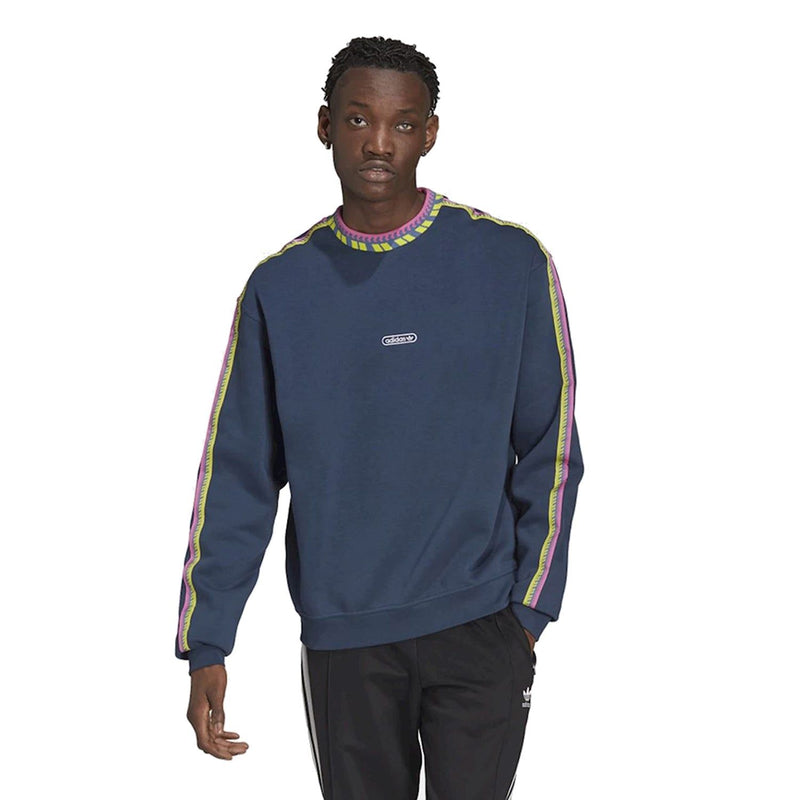adidas Originals Rib Detail Crew Sweat Crew Navy GN3830 ViaductClothing