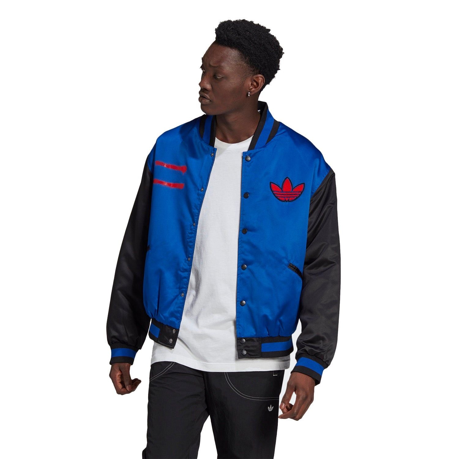 adidas Originals Run-DMC Collegiate Varsity Jacket - Blue - ViaductClothing -  -  