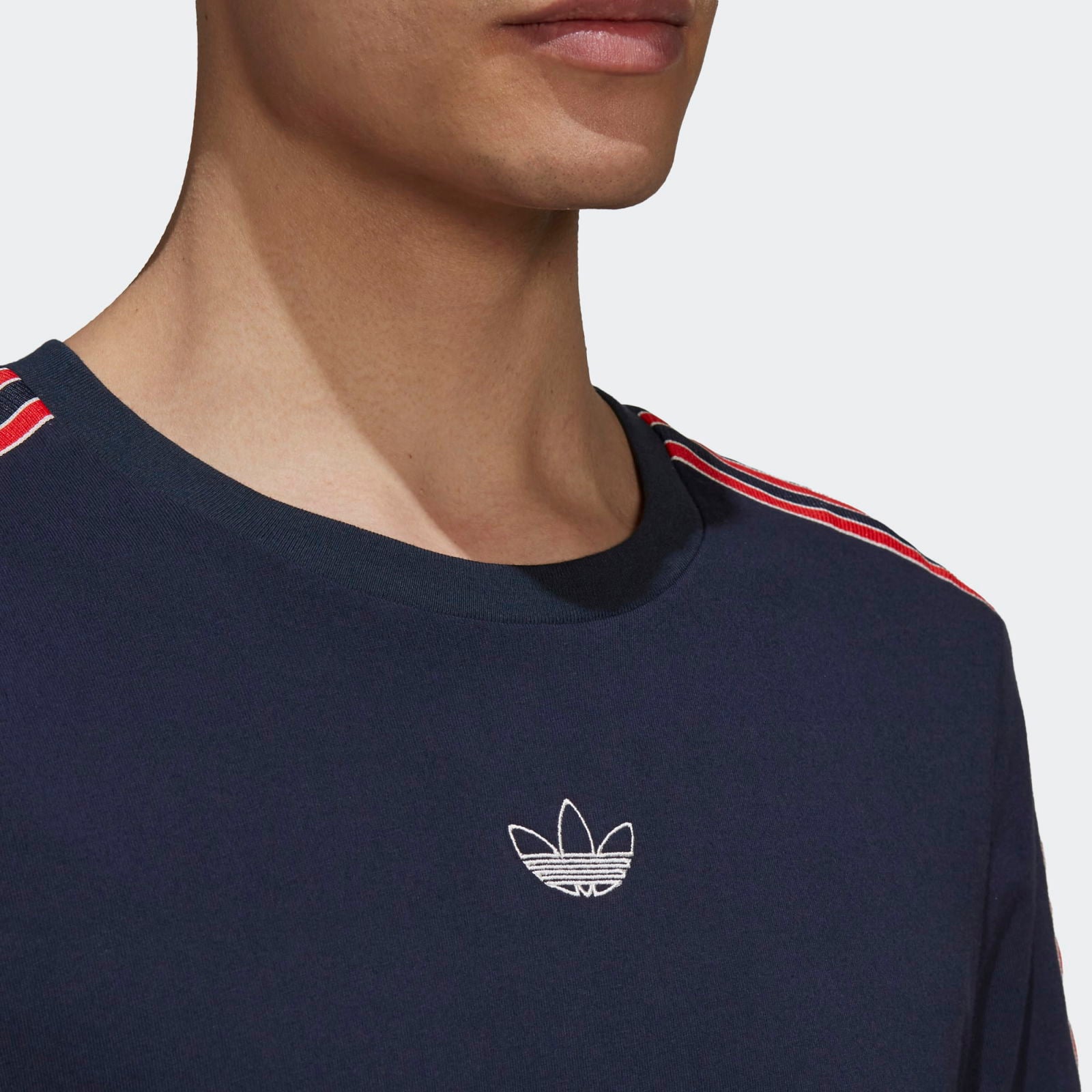adidas Originals SPRT 3-Stripes Tee - Navy - ViaductClothing -  -  