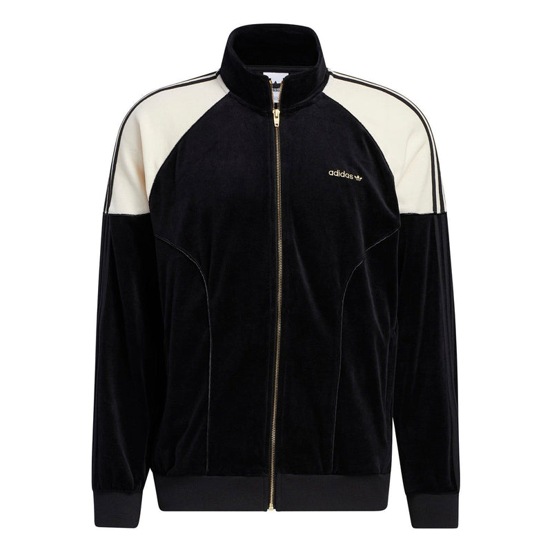 adidas Originals SPRT Firebird Velour Track Top Black
