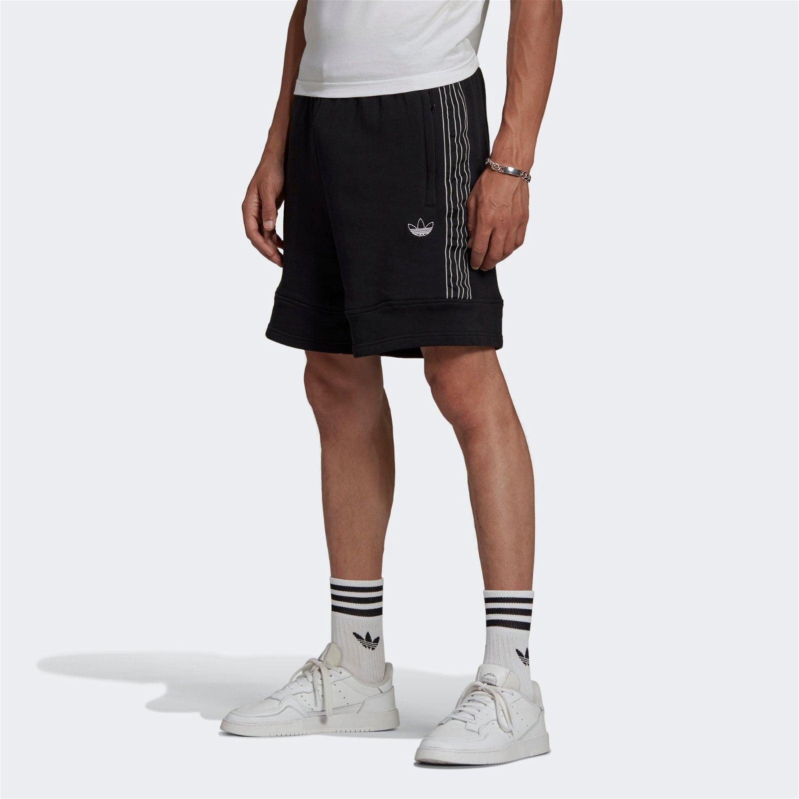 adidas Originals SPRT Foundation Sweat Shorts - Black - ViaductClothing -  -  