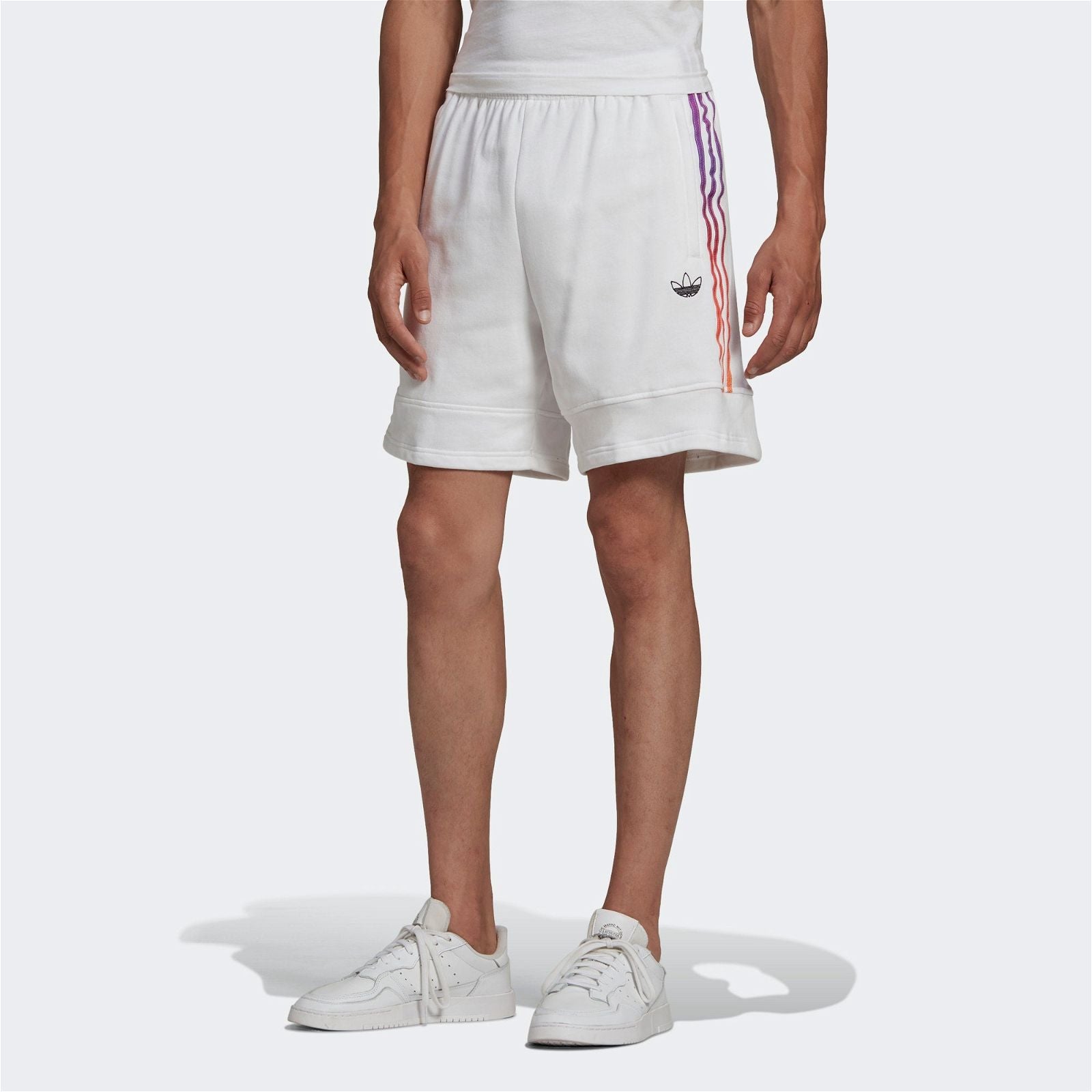 adidas Originals SPRT Foundation Sweat Shorts - White - ViaductClothing -  -  