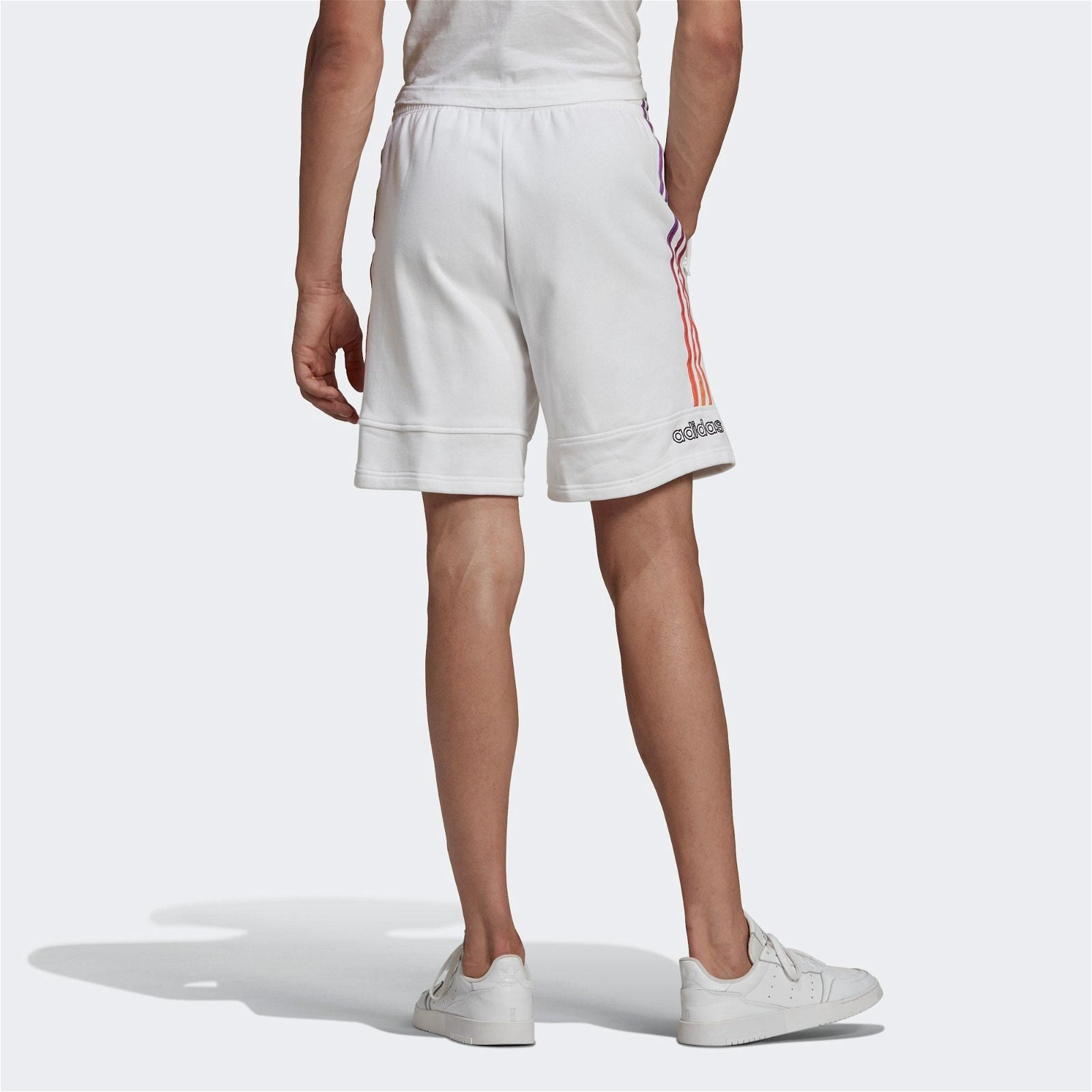 adidas Originals SPRT Foundation Sweat Shorts - White - ViaductClothing -  -  