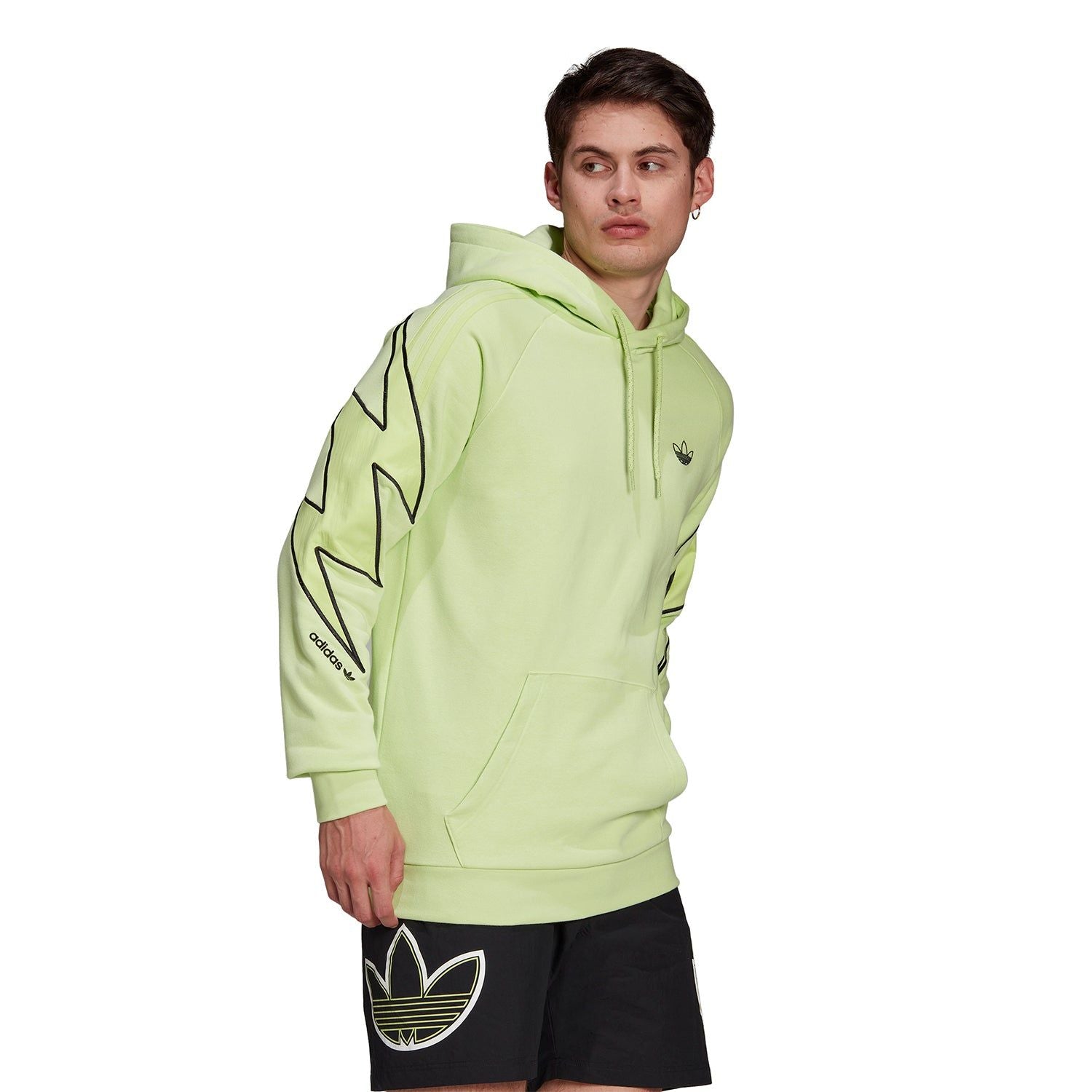 adidas Originals SPRT Lightning Hoodie - Pulse Lime - ViaductClothing -  -  
