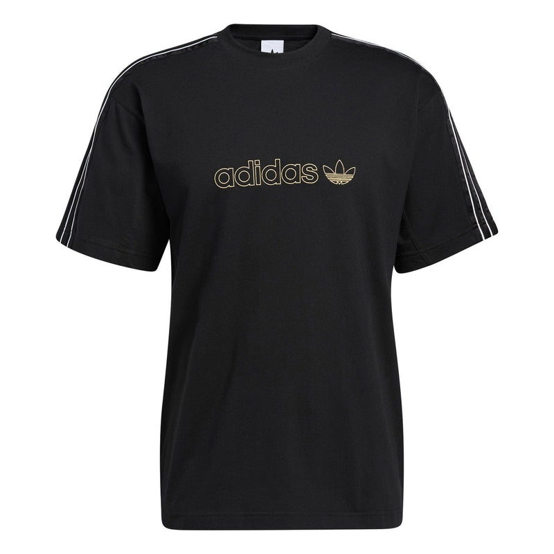 adidas Originals SPRT Shadow 3-Stripes Tee - Black - ViaductClothing -  -  