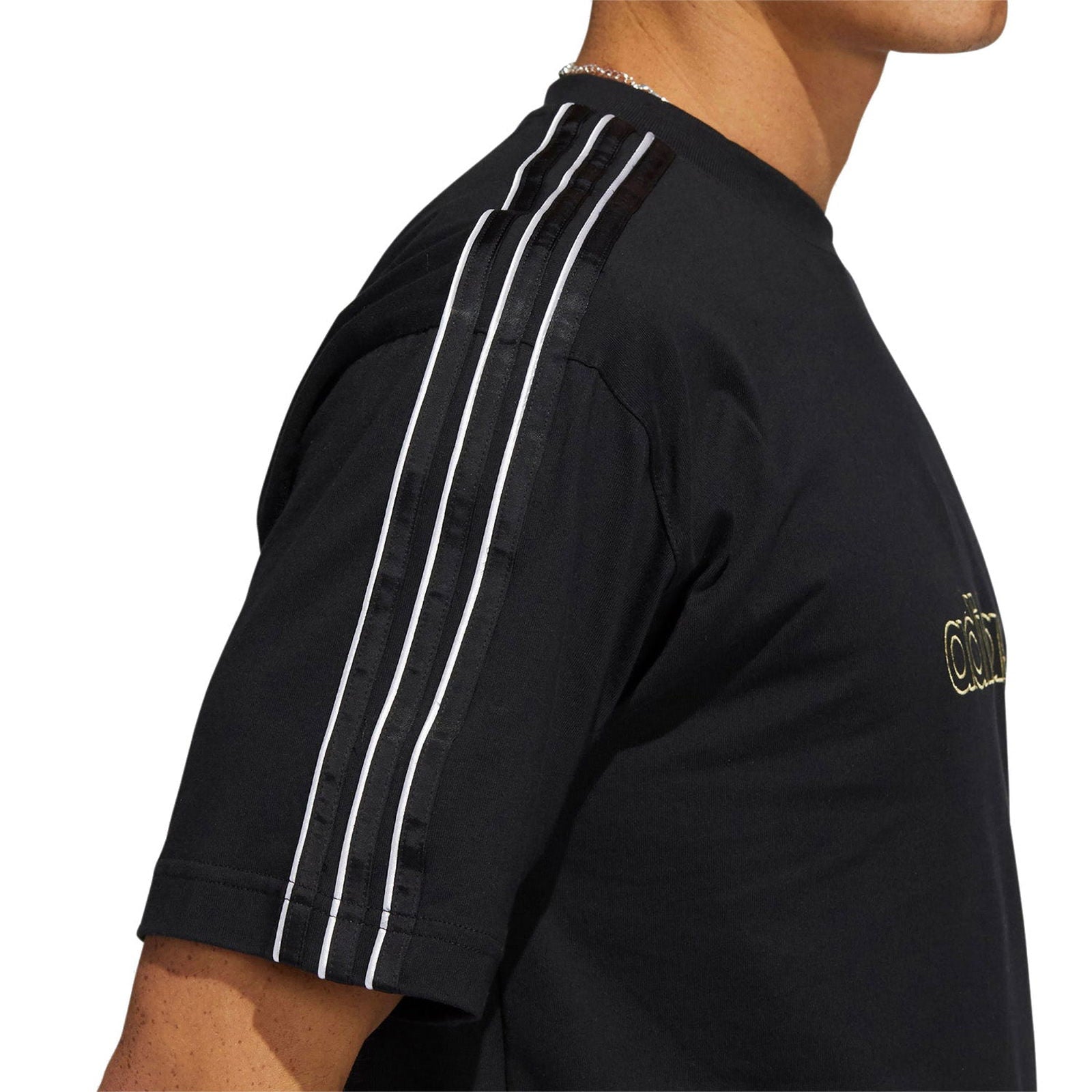 adidas Originals SPRT Shadow 3-Stripes Tee - Black - ViaductClothing -  -  