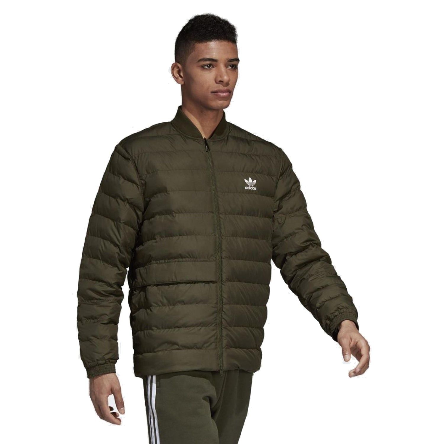 adidas Originals SST Superstar Outdoor Down Jacket - Night Cargo Green - ViaductClothing -  -  