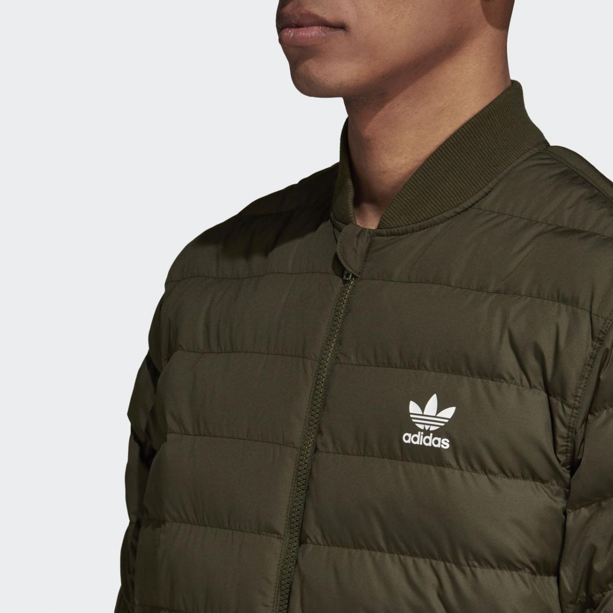 adidas Originals SST Superstar Outdoor Down Jacket - Night Cargo Green - ViaductClothing -  -  