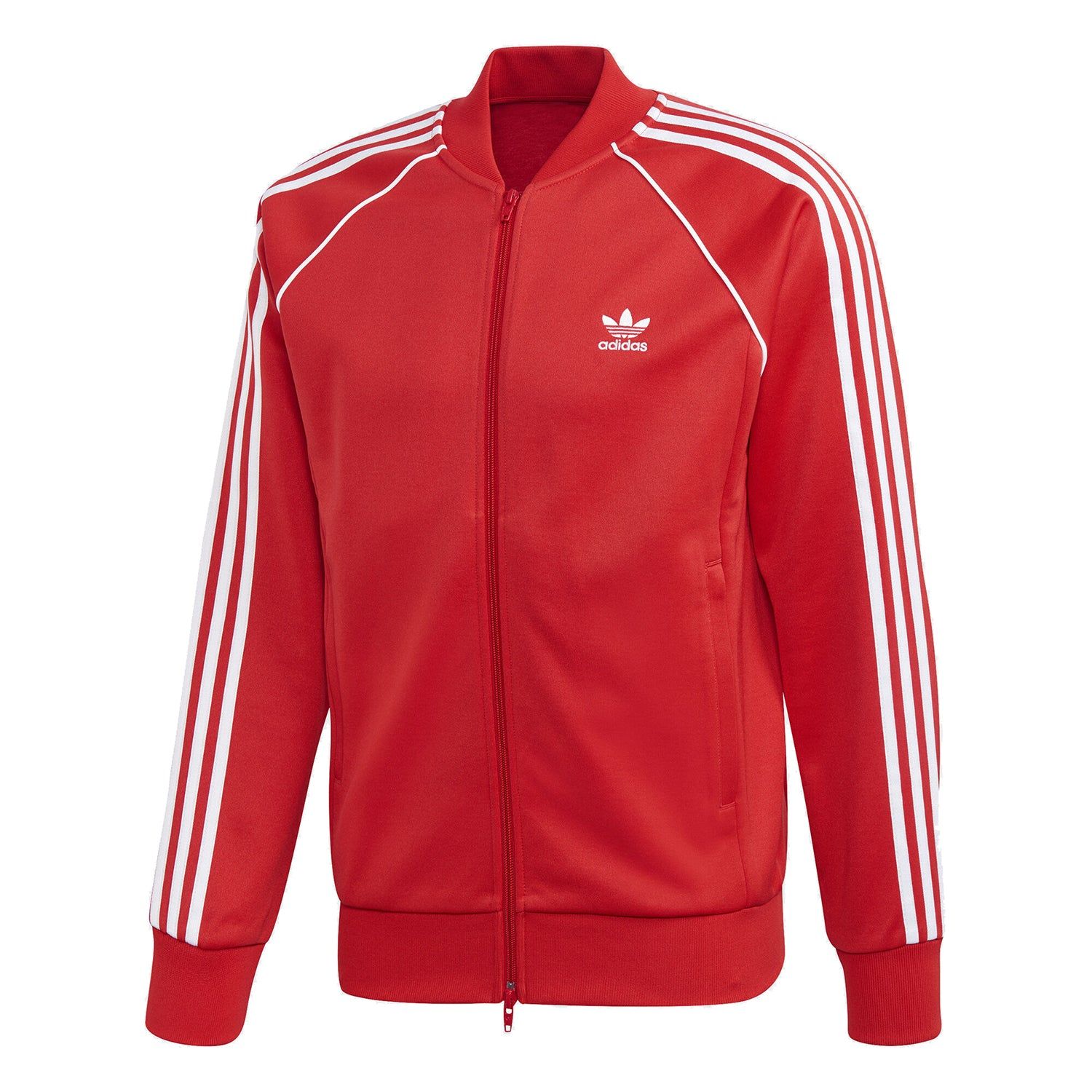 adidas Originals SST Superstar Track Jacket - Lush Red - ViaductClothing -  -  