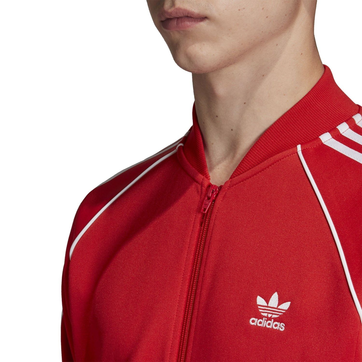 adidas Originals SST Superstar Track Jacket - Lush Red - ViaductClothing -  -  