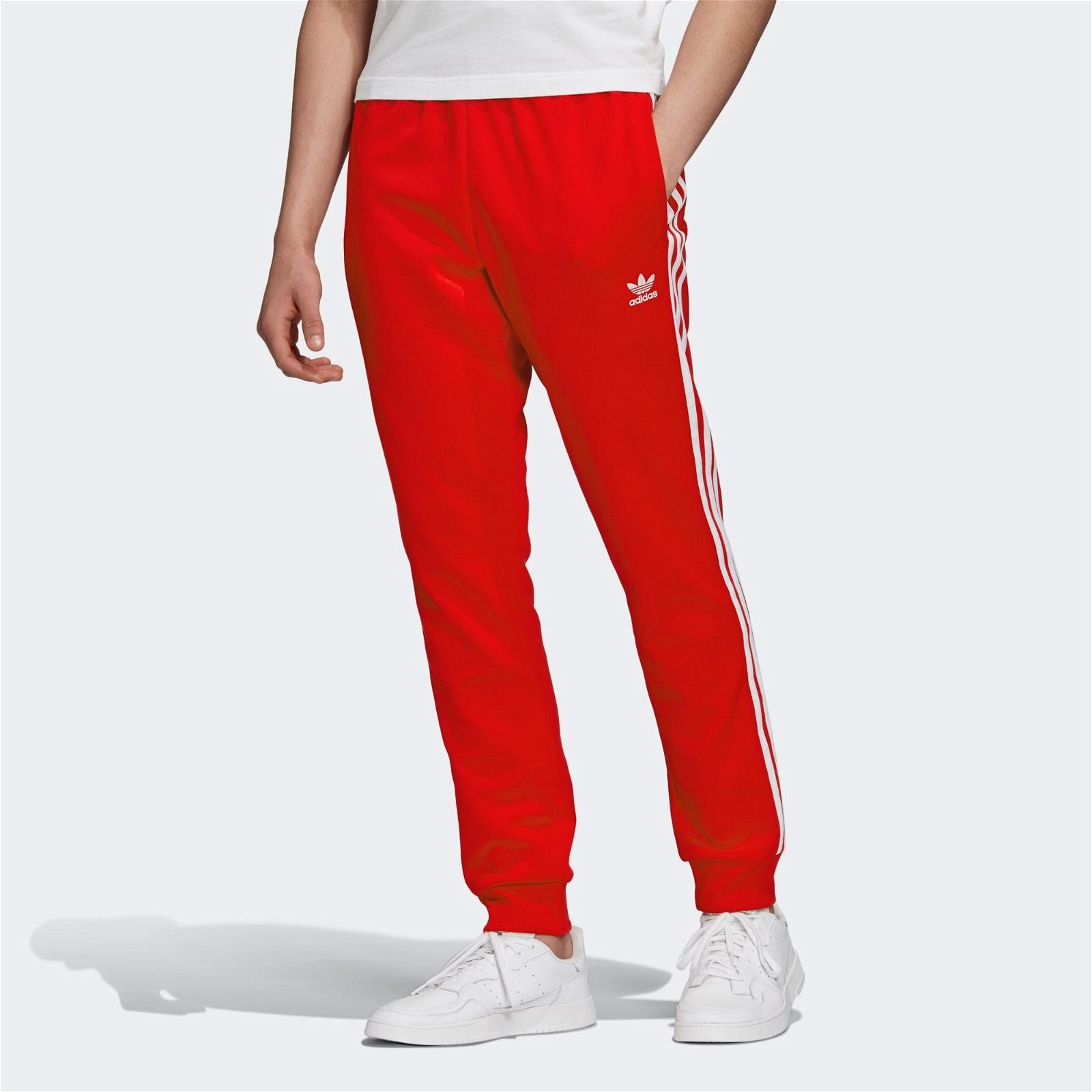 adidas Originals SST Superstar Track Pants Primeblue - Red - ViaductClothing -  -  