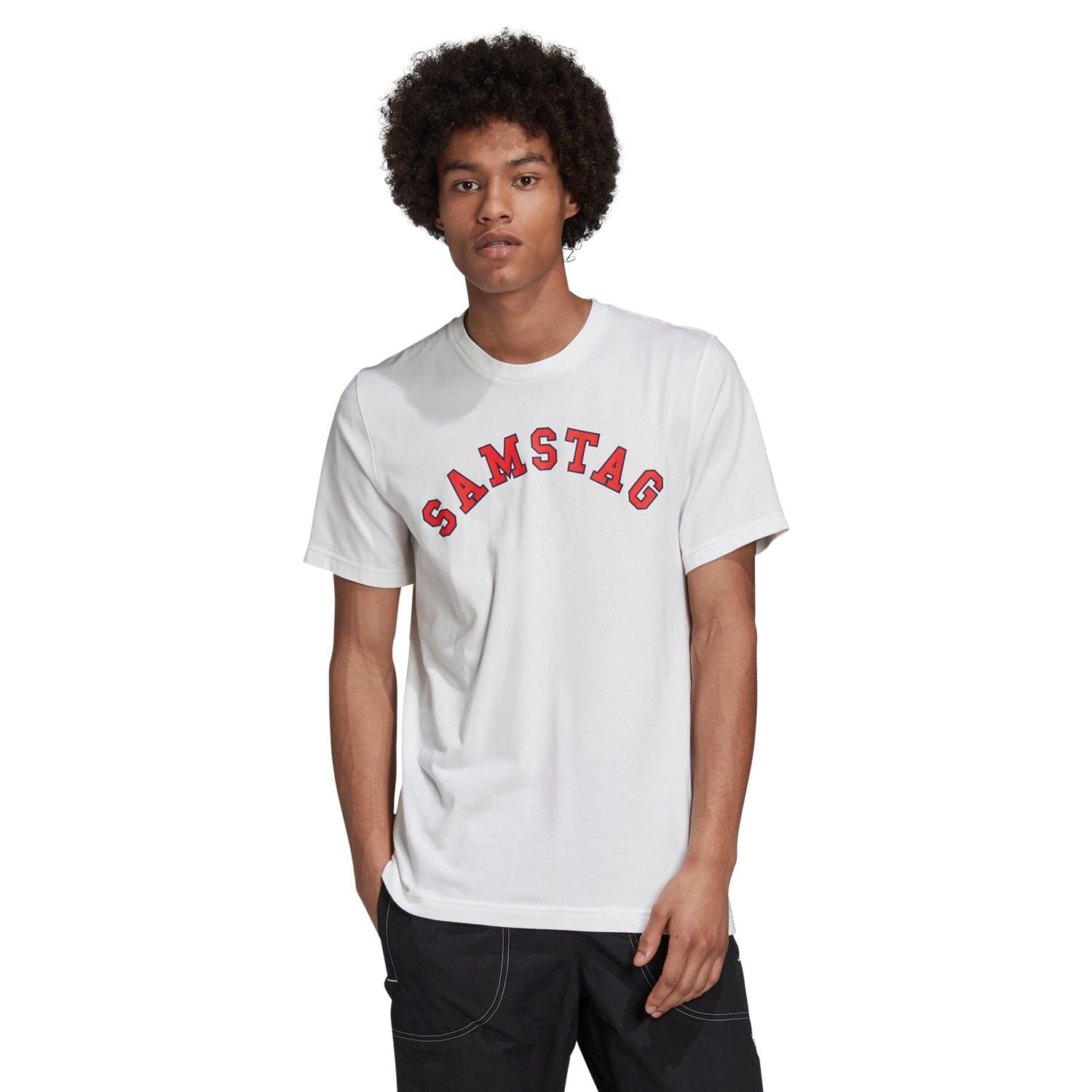adidas Originals Samstag Graphic T-Shirt - White - ViaductClothing -  -  