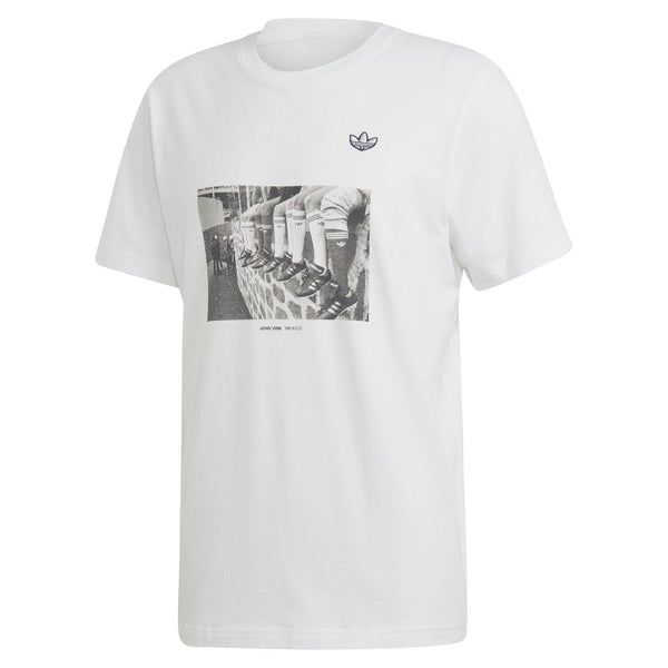 adidas Originals Samstag Photo T Shirt - White - ViaductClothing -  -  