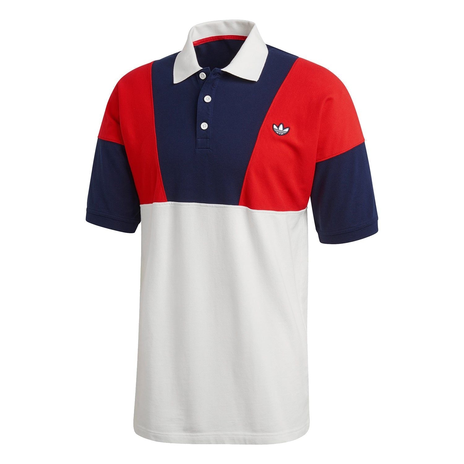 adidas Originals Samstag Polo Shirt - Red - ViaductClothing -  -  