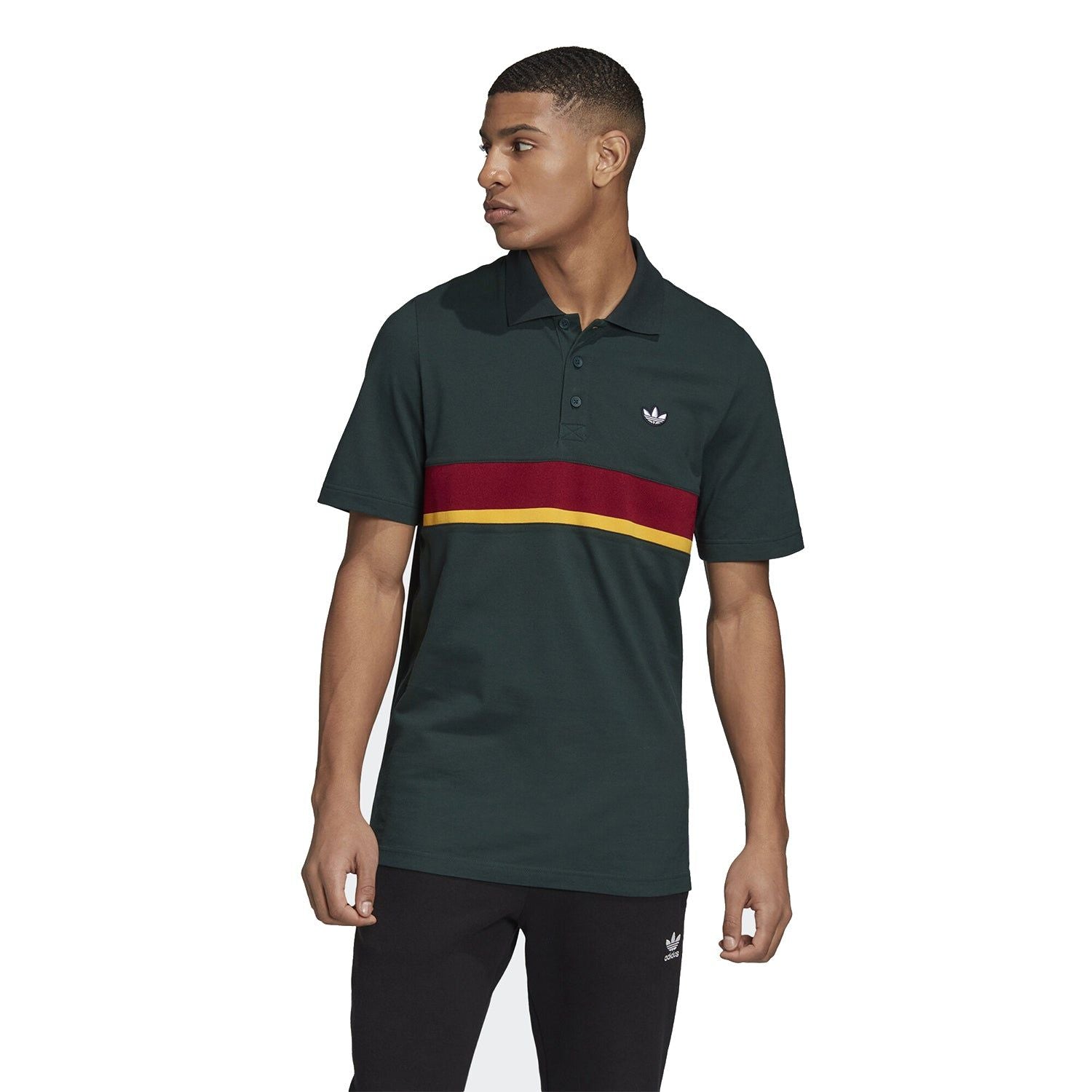 adidas Originals Samstag Polo Tee - Green - ViaductClothing -  -  