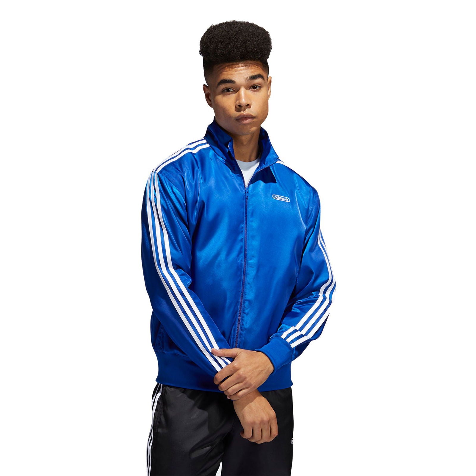adidas Originals Satin Firebird Track Jacket Blue