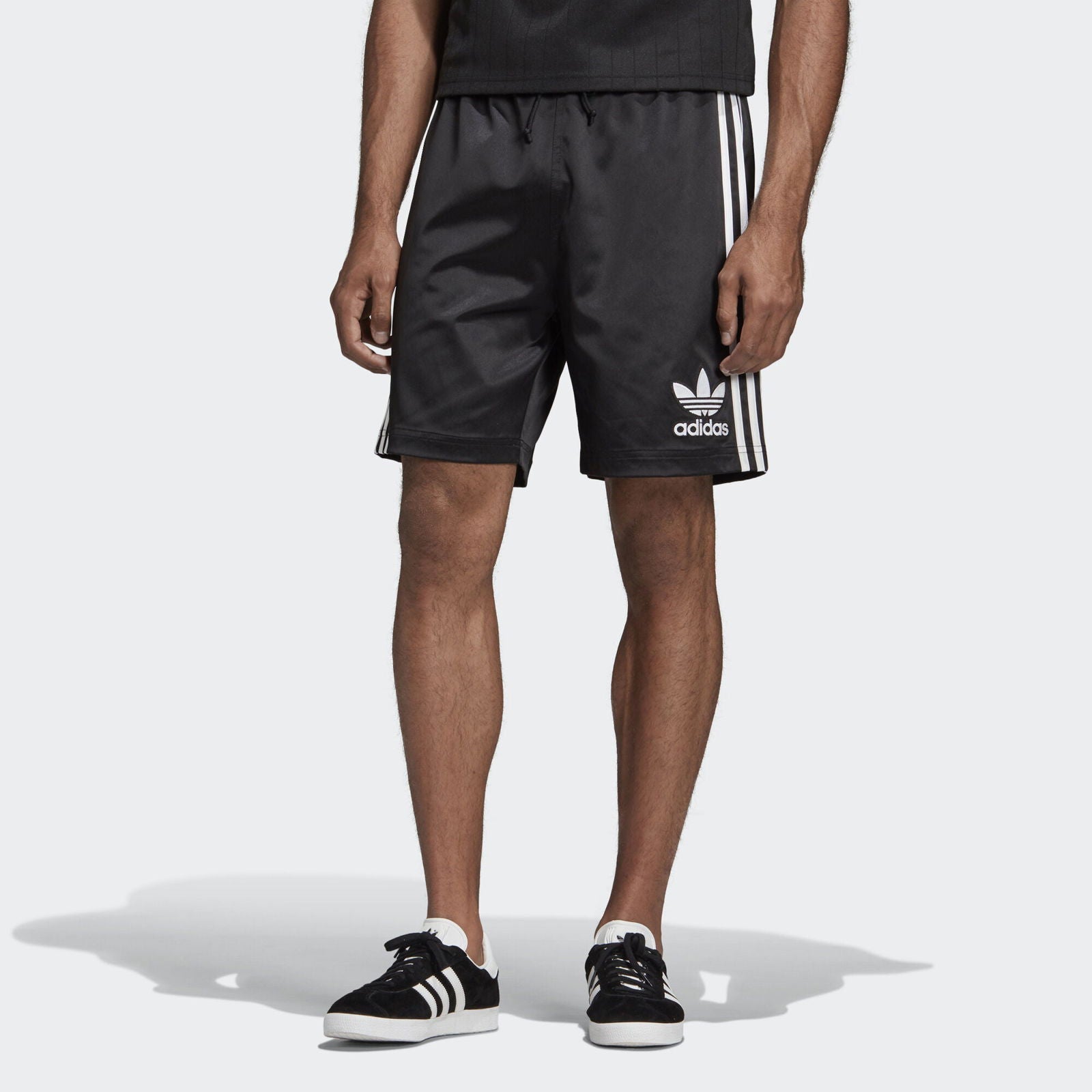 adidas Originals Satin Shorts - Black - ViaductClothing -  -  