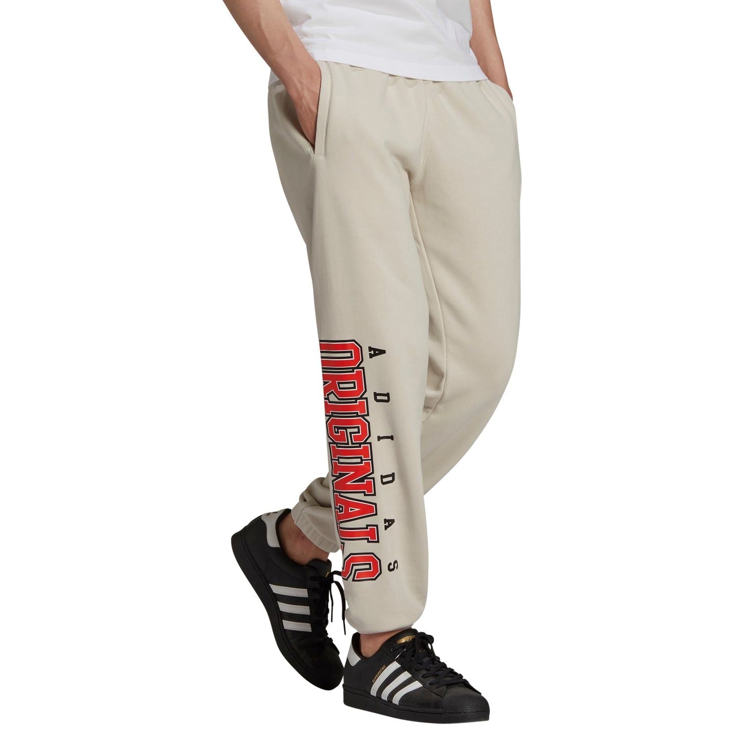 adidas Originals Script Joggers - Beige - ViaductClothing -  -  