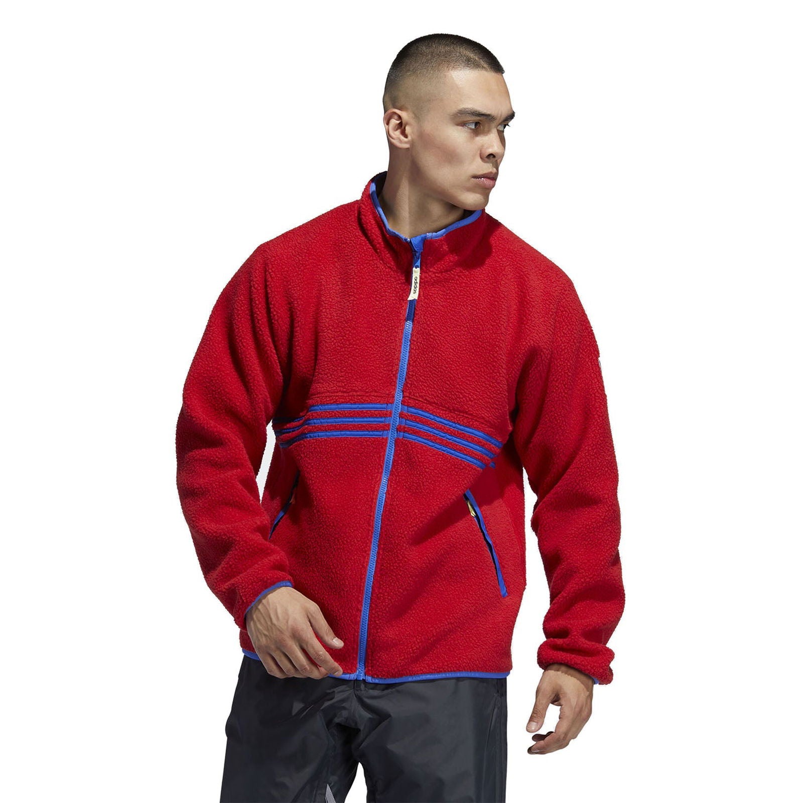 adidas Originals Sherpa Jacket - Red - ViaductClothing -  -  