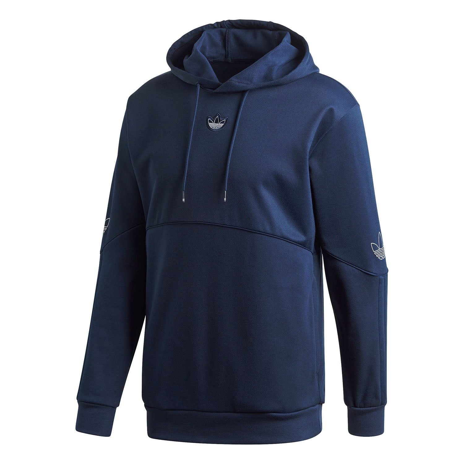 adidas Originals Silver Foil Print Outline Hoodie - Navy - ViaductClothing -  -  