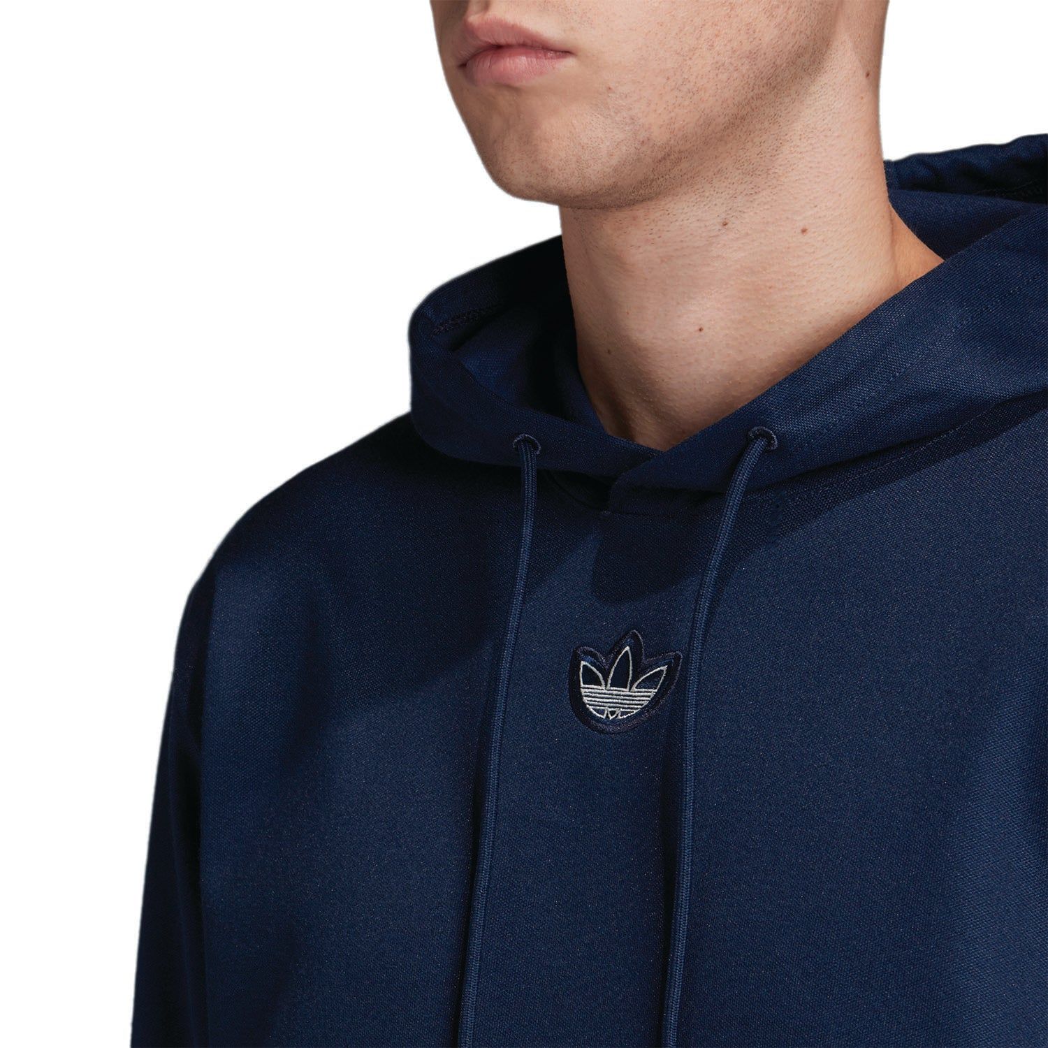 adidas Originals Silver Foil Print Outline Hoodie - Navy - ViaductClothing -  -  