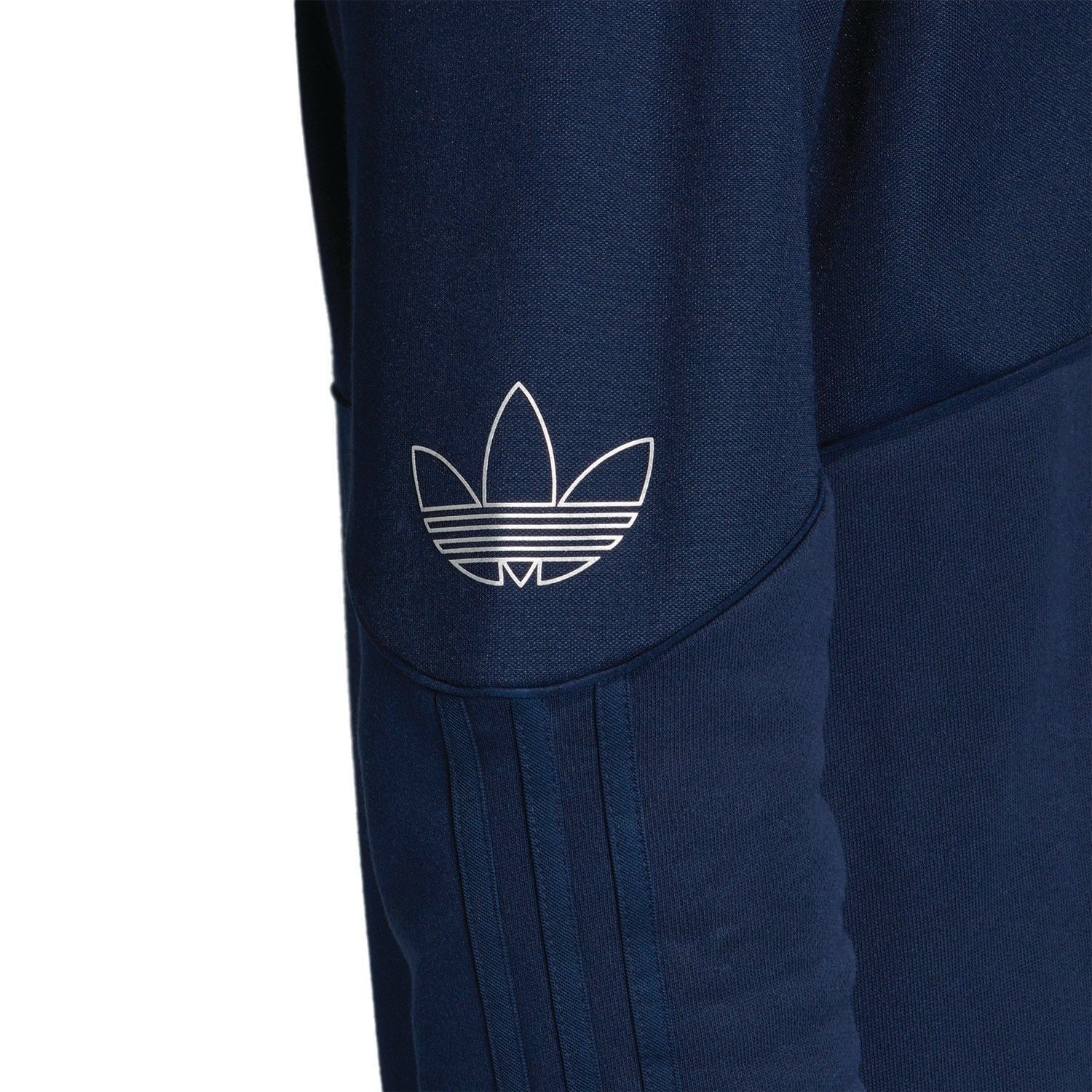 adidas Originals Silver Foil Print Outline Hoodie - Navy - ViaductClothing -  -  