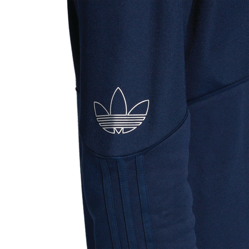 adidas Originals Silver Foil Print Outline Hoodie Navy ViaductClothing