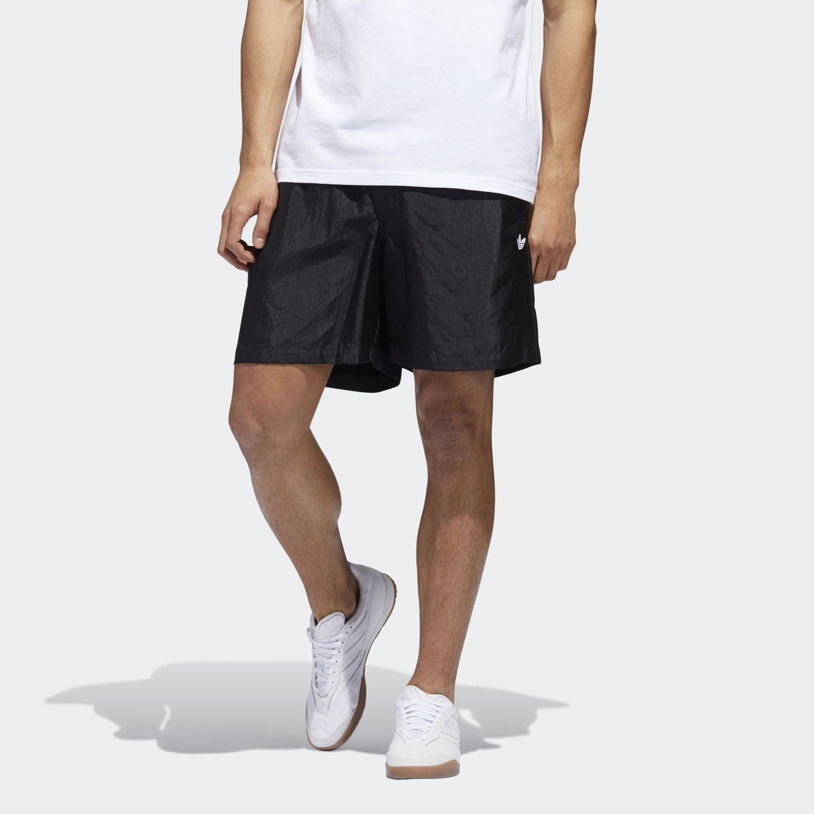 adidas Originals Skateboarding Satin Shorts - Black - ViaductClothing -  -  