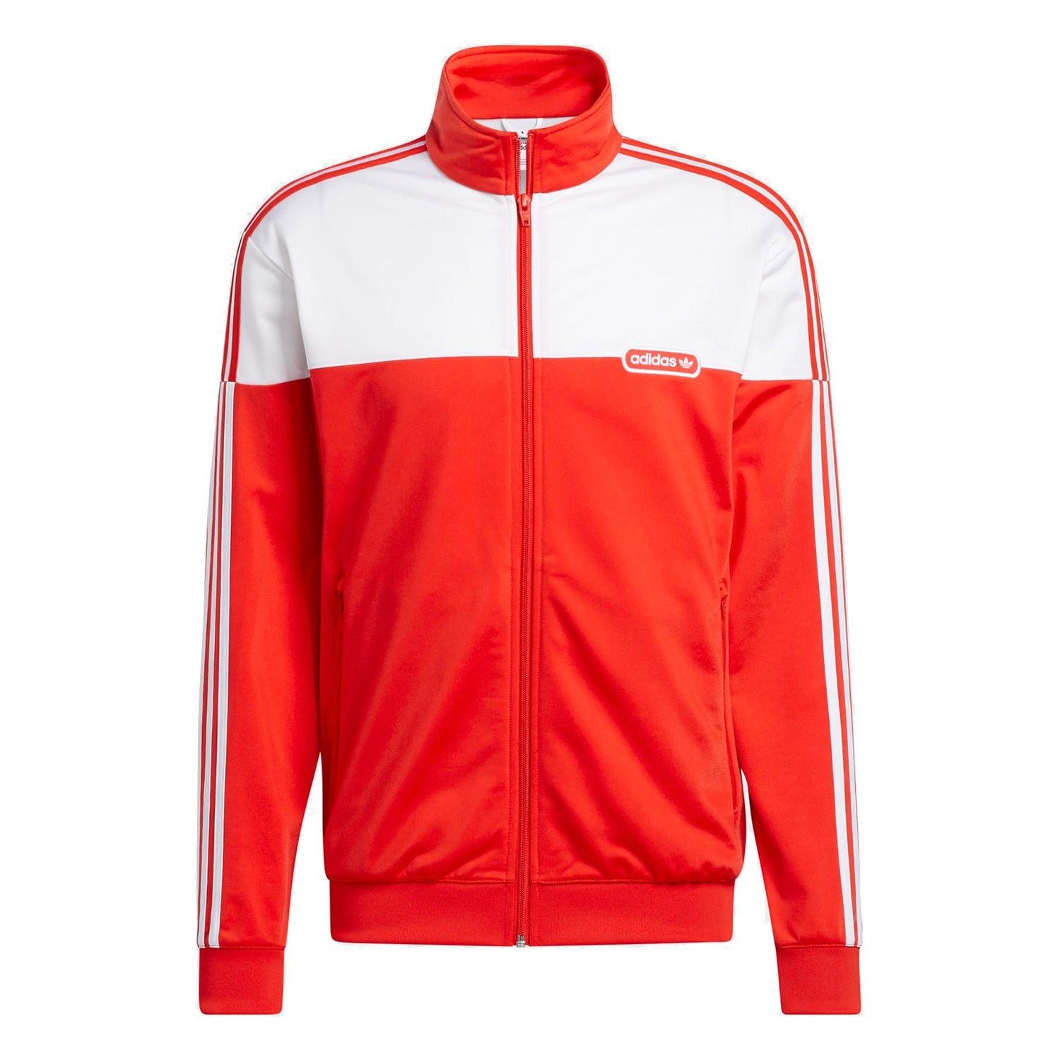 adidas Originals Split Firebird Track Top - Red - ViaductClothing -  -  
