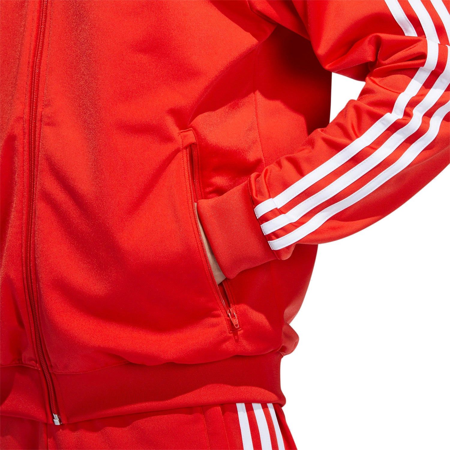 adidas Originals Split Firebird Track Top - Red - ViaductClothing -  -  
