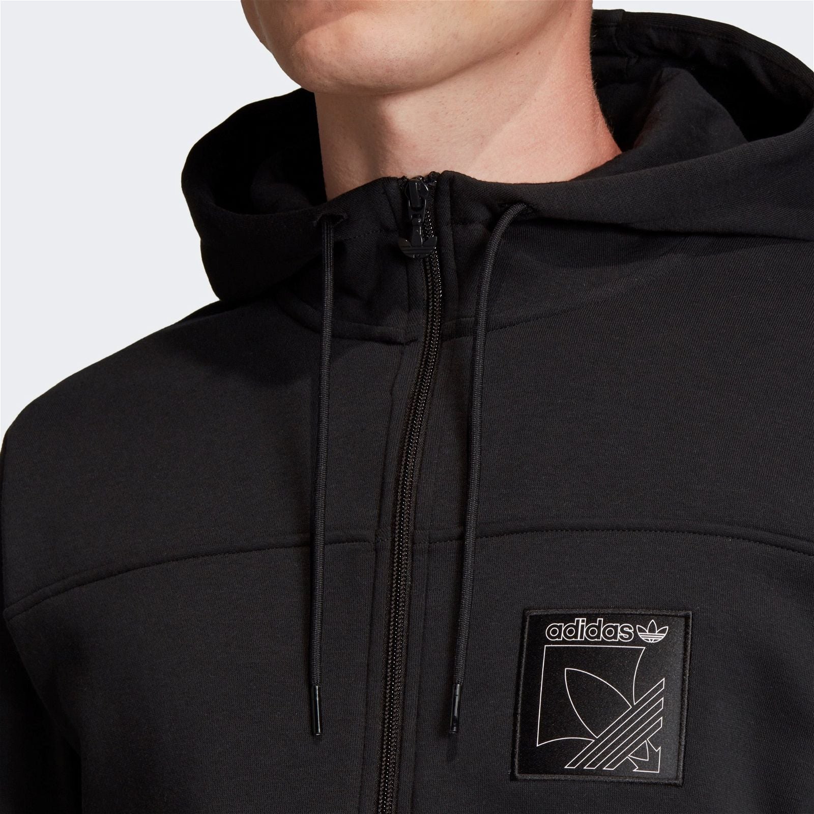 adidas Originals Sport Icon Full Zip Hoodie - Black - ViaductClothing -  -  