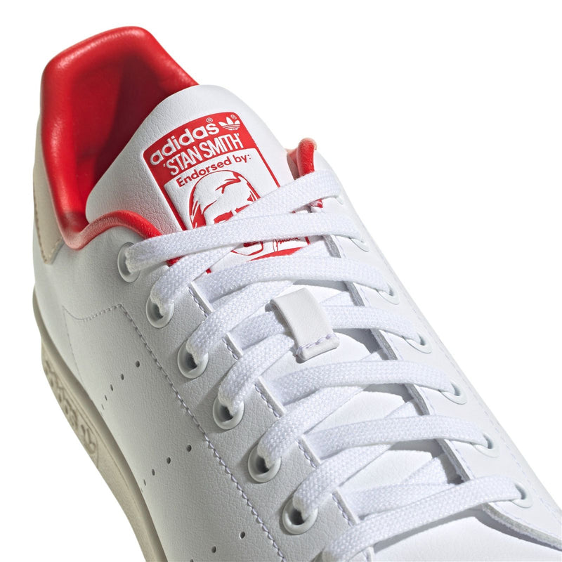 adidas Originals Stan Smith Candy Cane Christmas Shoes - White Red - ViaductClothing -  -  
