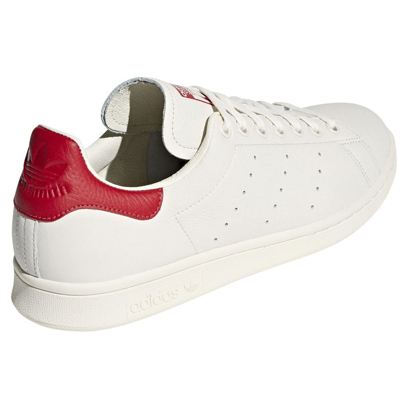 adidas Originals Stan Smith Premium Trainers Chalk White Red ViaductClothing