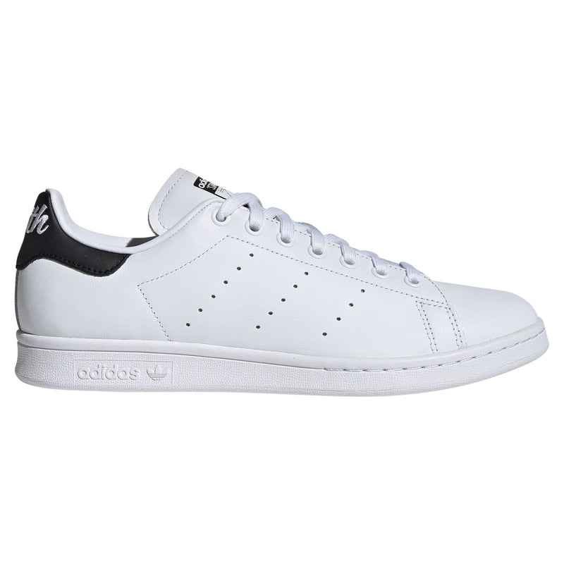 adidas Originals Stan Smith Script Shoes - White & Black - ViaductClothing -  -  