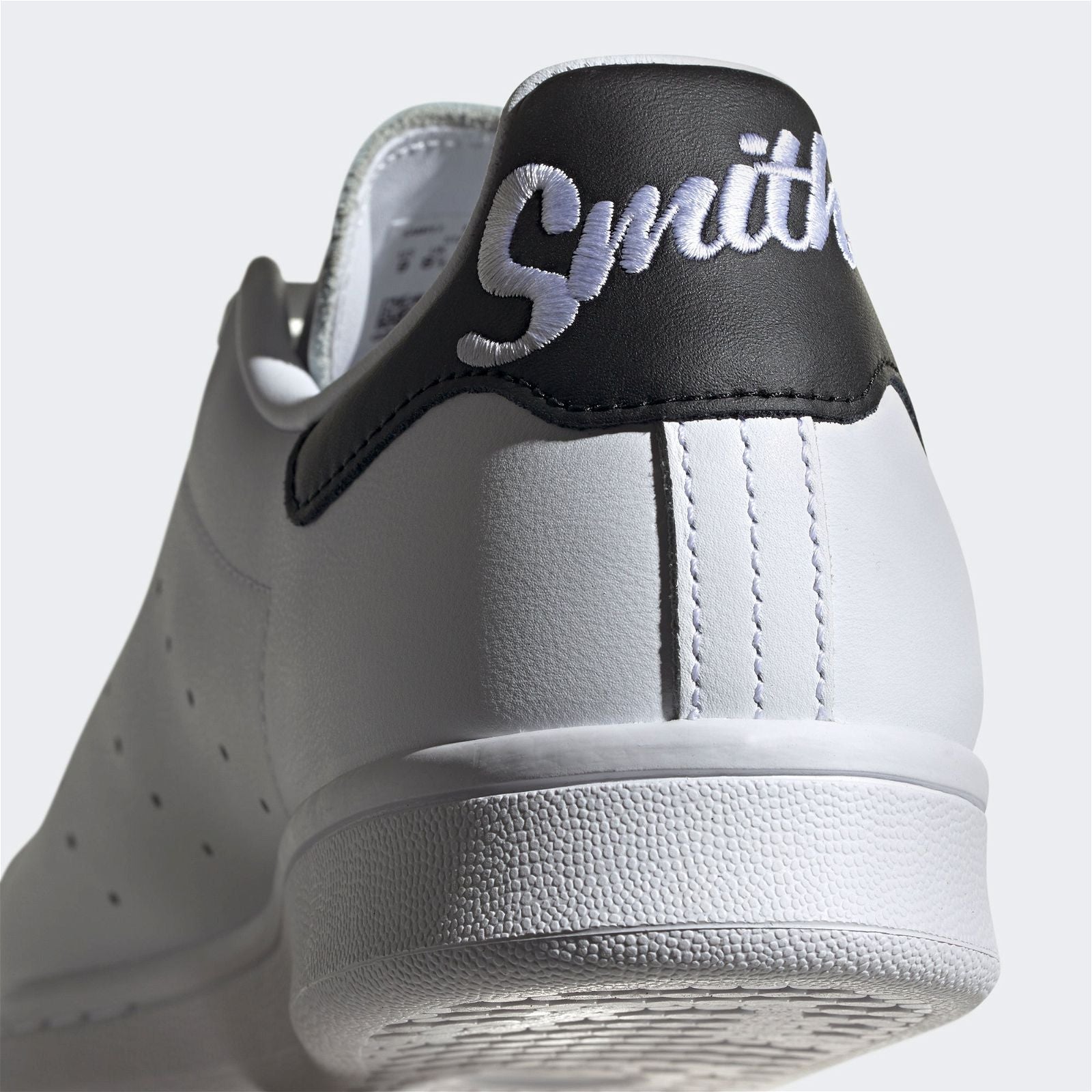 adidas Originals Stan Smith Script Shoes - White & Black - ViaductClothing -  -  