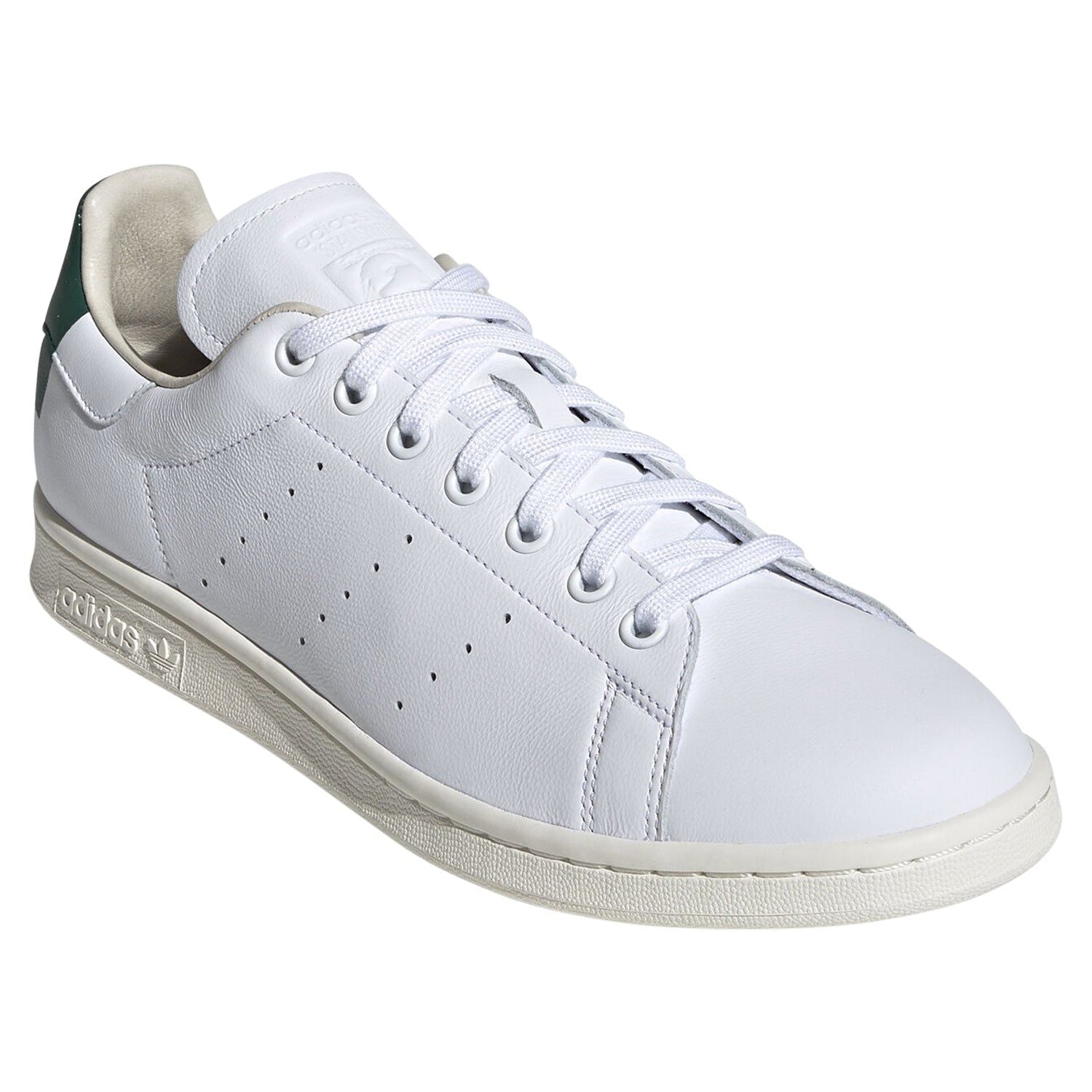 adidas Originals Stan Smith Shoes - Cloud White Collegiate Green - ViaductClothing -  -  