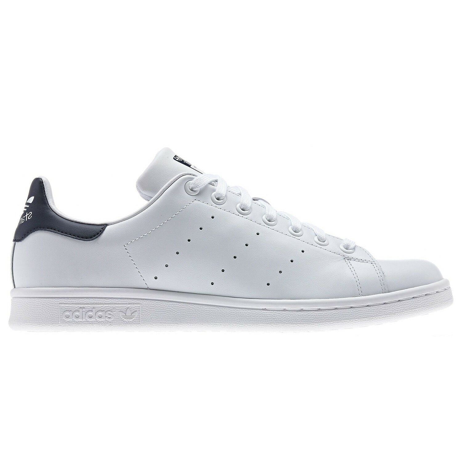 adidas Originals Stan Smith Trainers - White & Navy - ViaductClothing -  -  