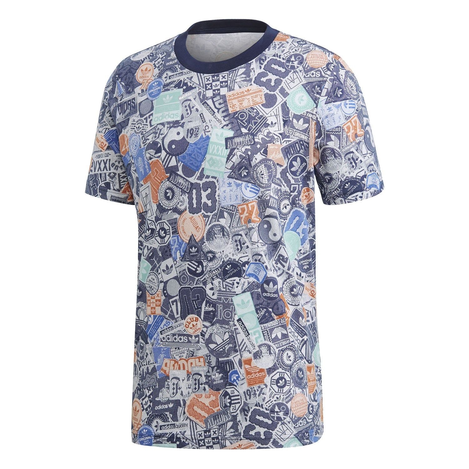 adidas Originals Sticker T Shirt - Multi - ViaductClothing -  -  