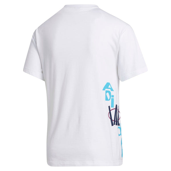 adidas Originals Streetball Multi Hit T-Shirt - White - ViaductClothing -  -  
