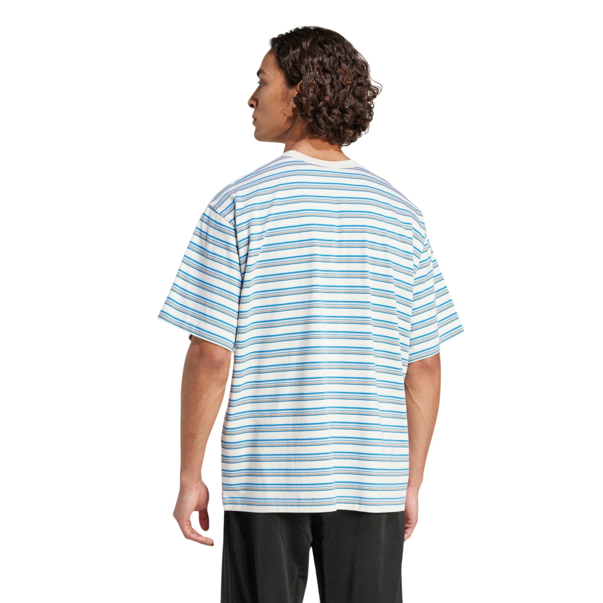 adidas Originals Striped Crew Neck T Shirt - Multicolor / Blanch Cargo