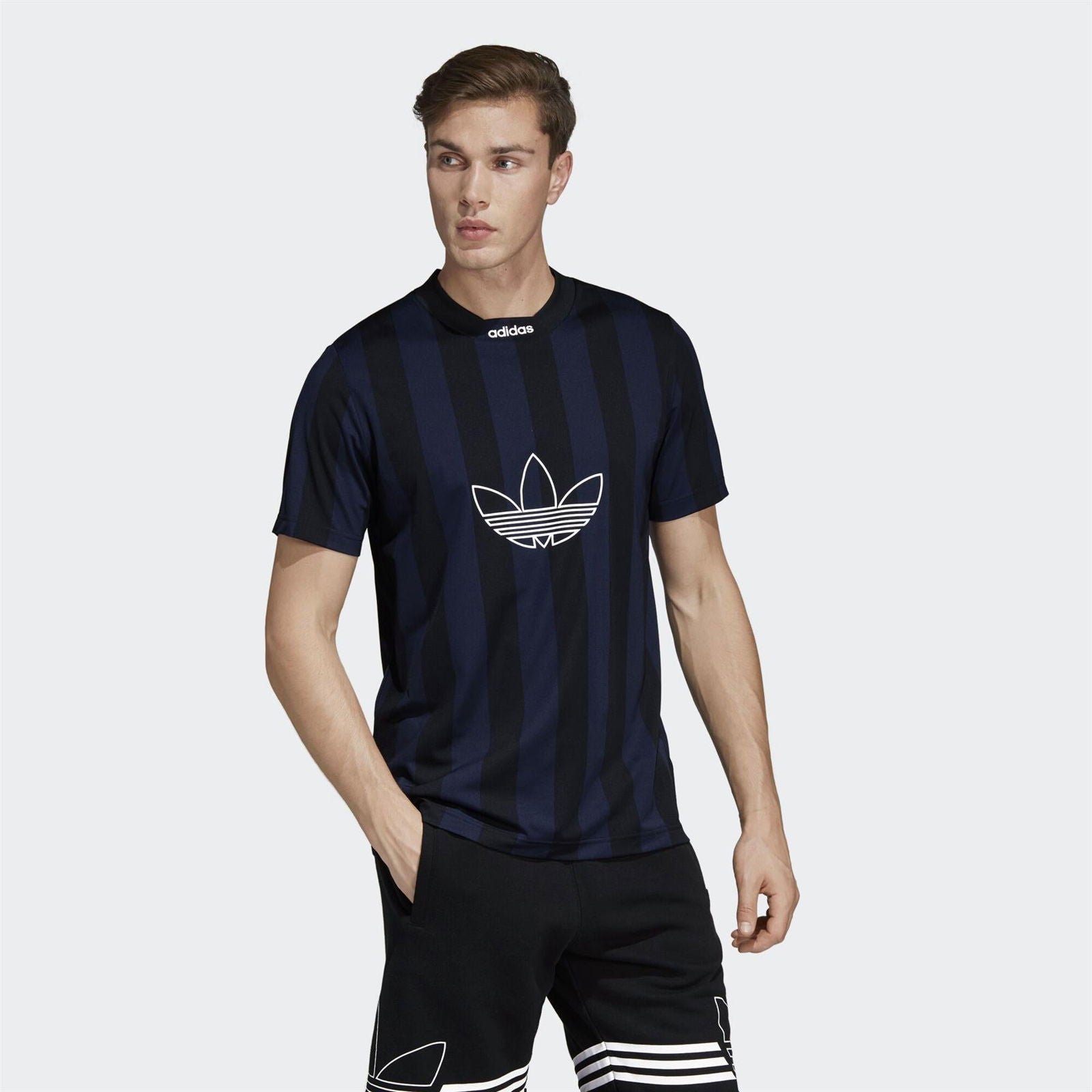 adidas Originals Stripes Jersey - Black - ViaductClothing -  -  