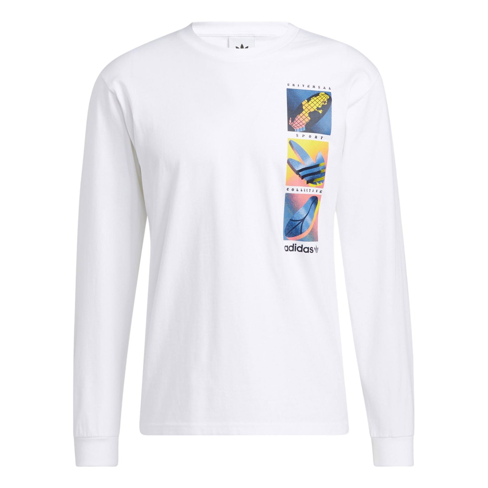 adidas Originals Summer Icons Long Sleeved Tee - White - ViaductClothing -  -  