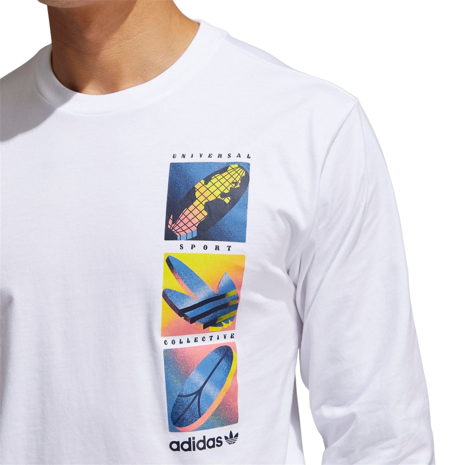 adidas Originals Summer Icons Long Sleeved Tee - White - ViaductClothing -  -  