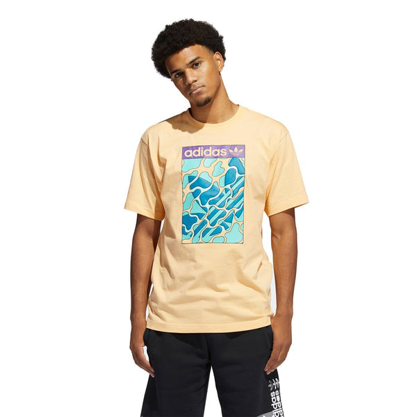 adidas Originals Summer Tongue Label T-Shirt - Orange - ViaductClothing -  -  