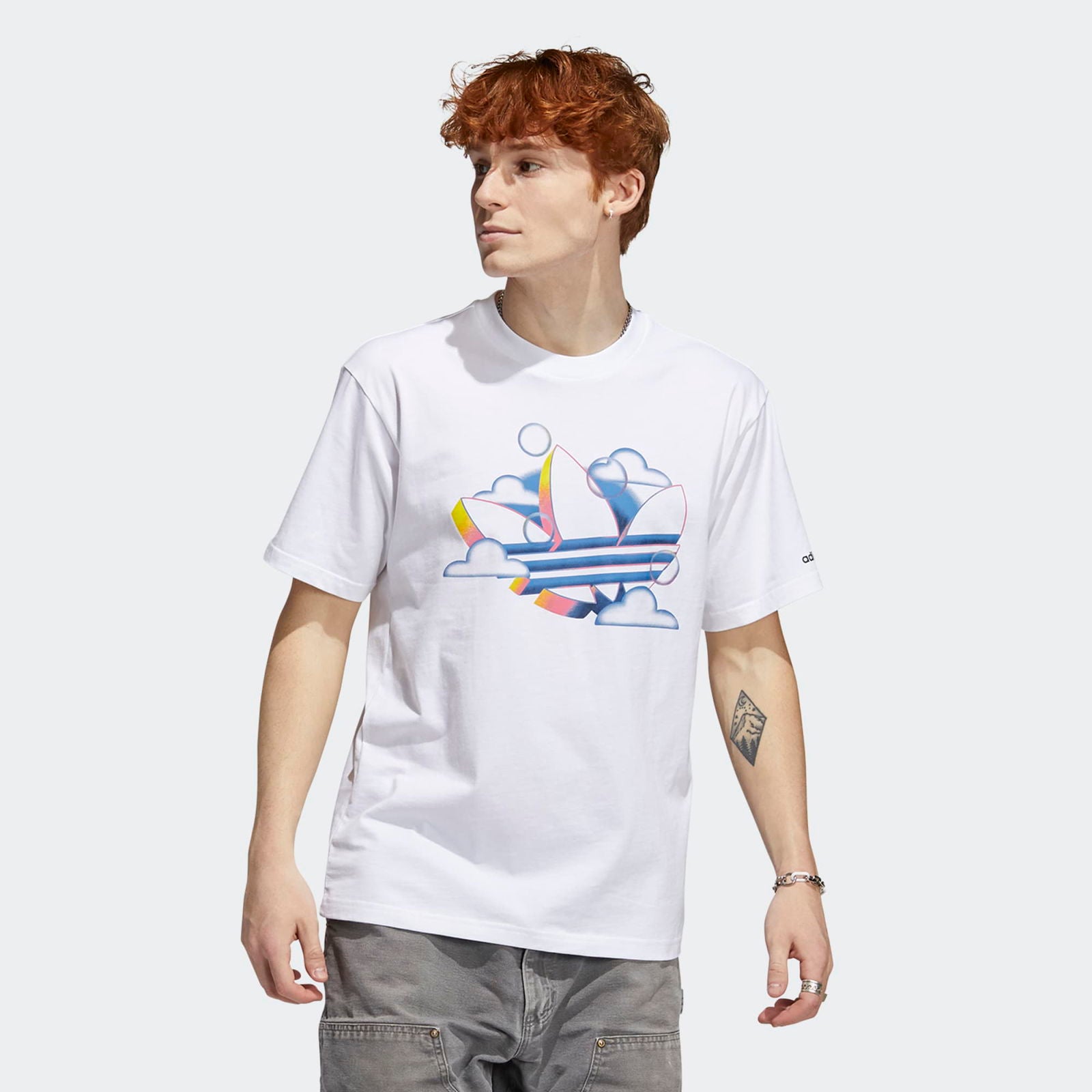 adidas Originals Summer Trefoil Tee - White - ViaductClothing -  -  
