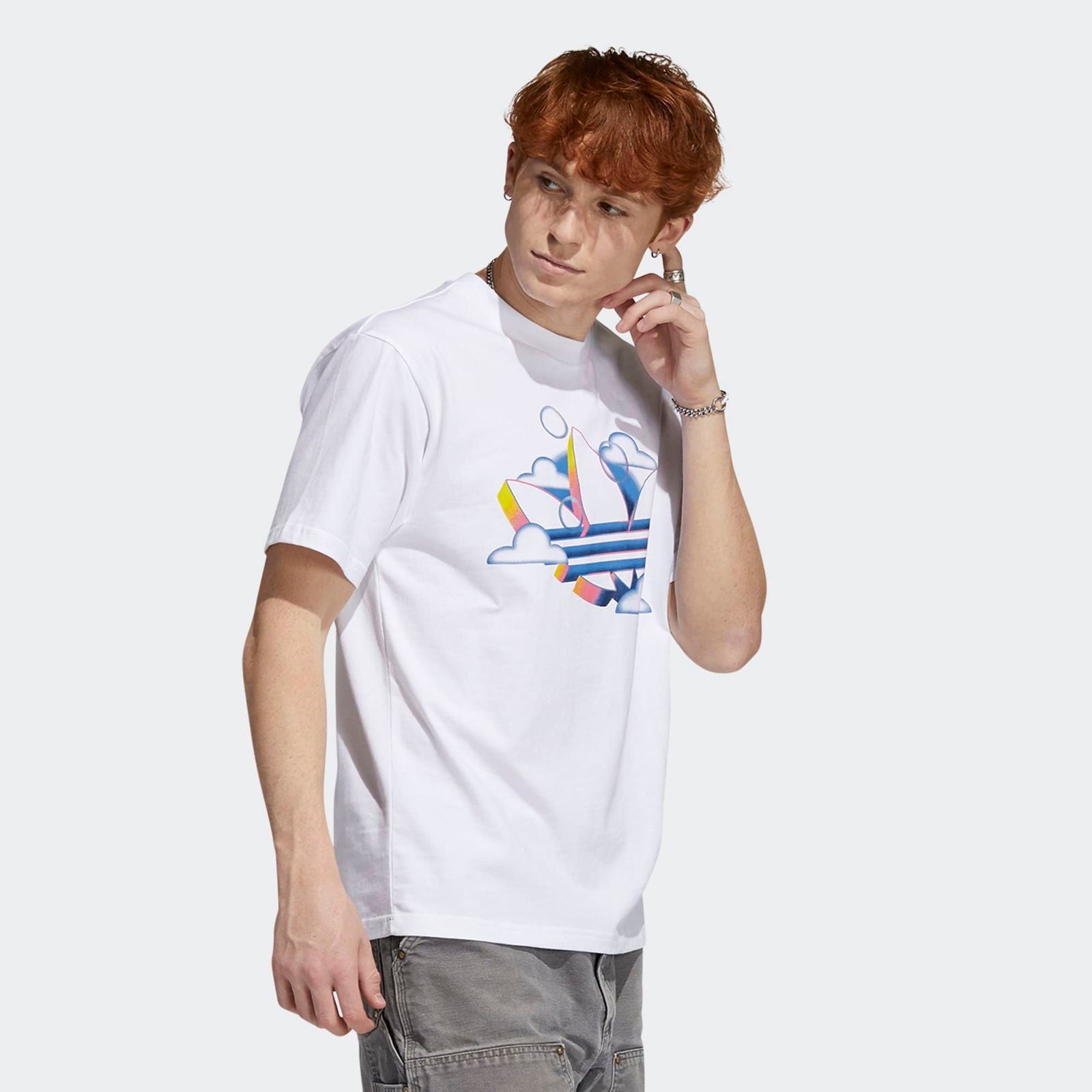 adidas Originals Summer Trefoil Tee - White - ViaductClothing -  -  