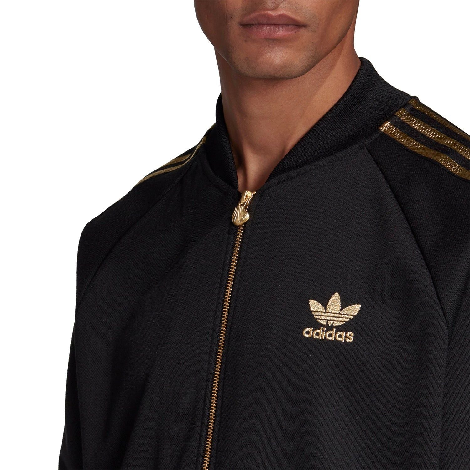 adidas Originals Superstar 24K Track Jacket - Black & Gold - ViaductClothing -  -  